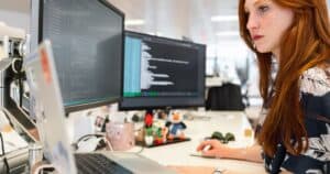 CMS design mismatch website failure analysis on laptop screen